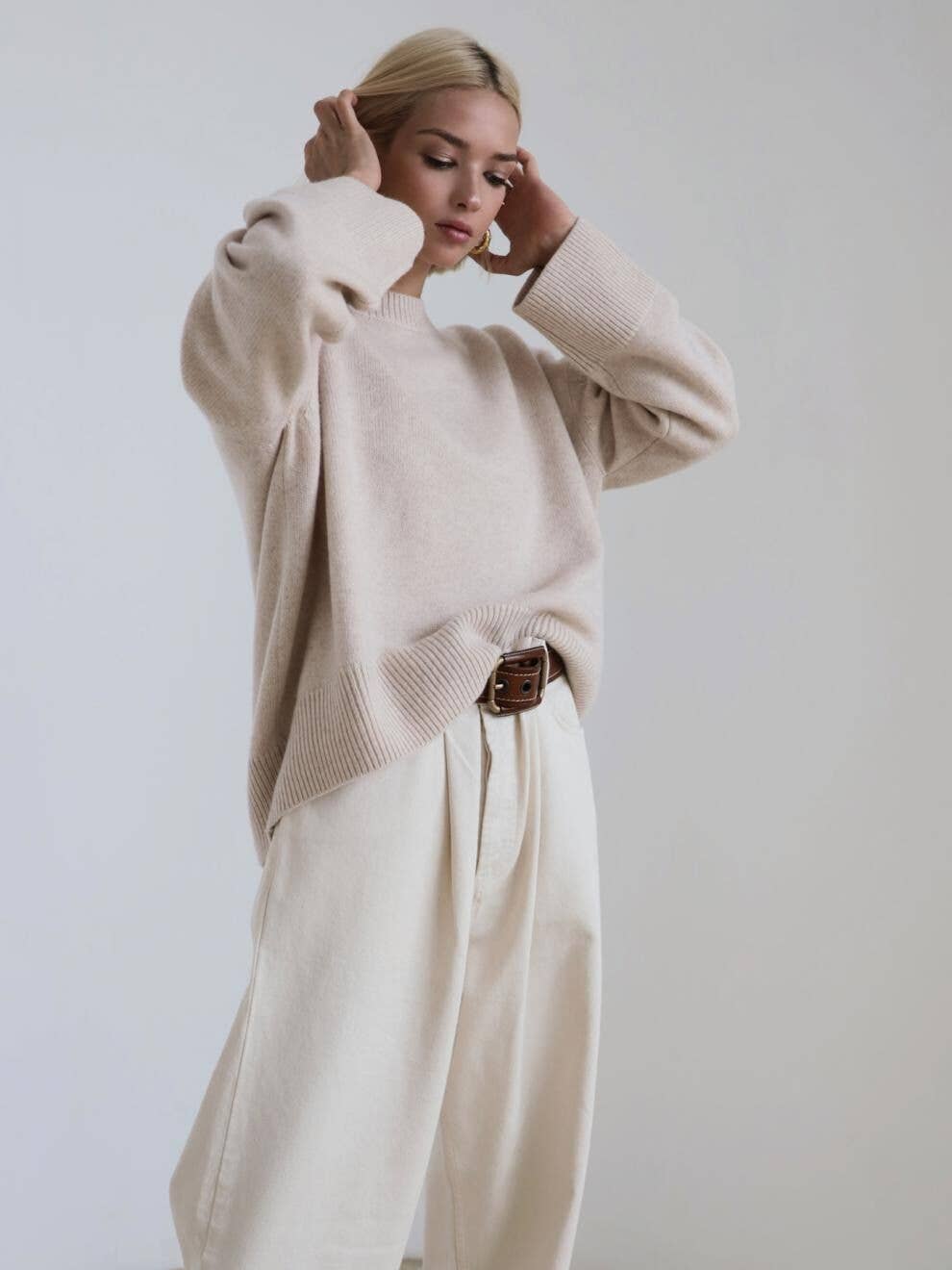 VividLux – wholesale Knitted jumper – Women′s – Candyfloss Oversized Pullover Sweater11