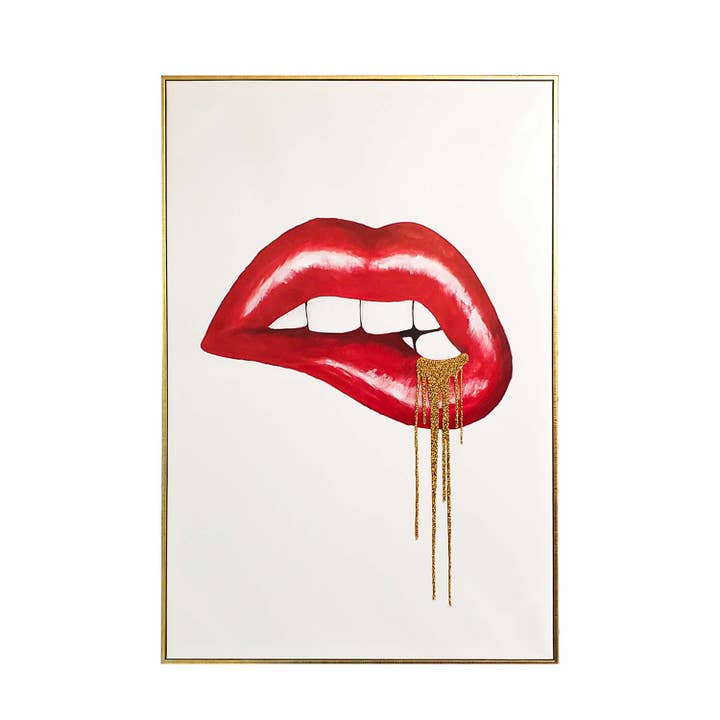 Dripping in Gold Wall Art for wholesale by Sparkles Home