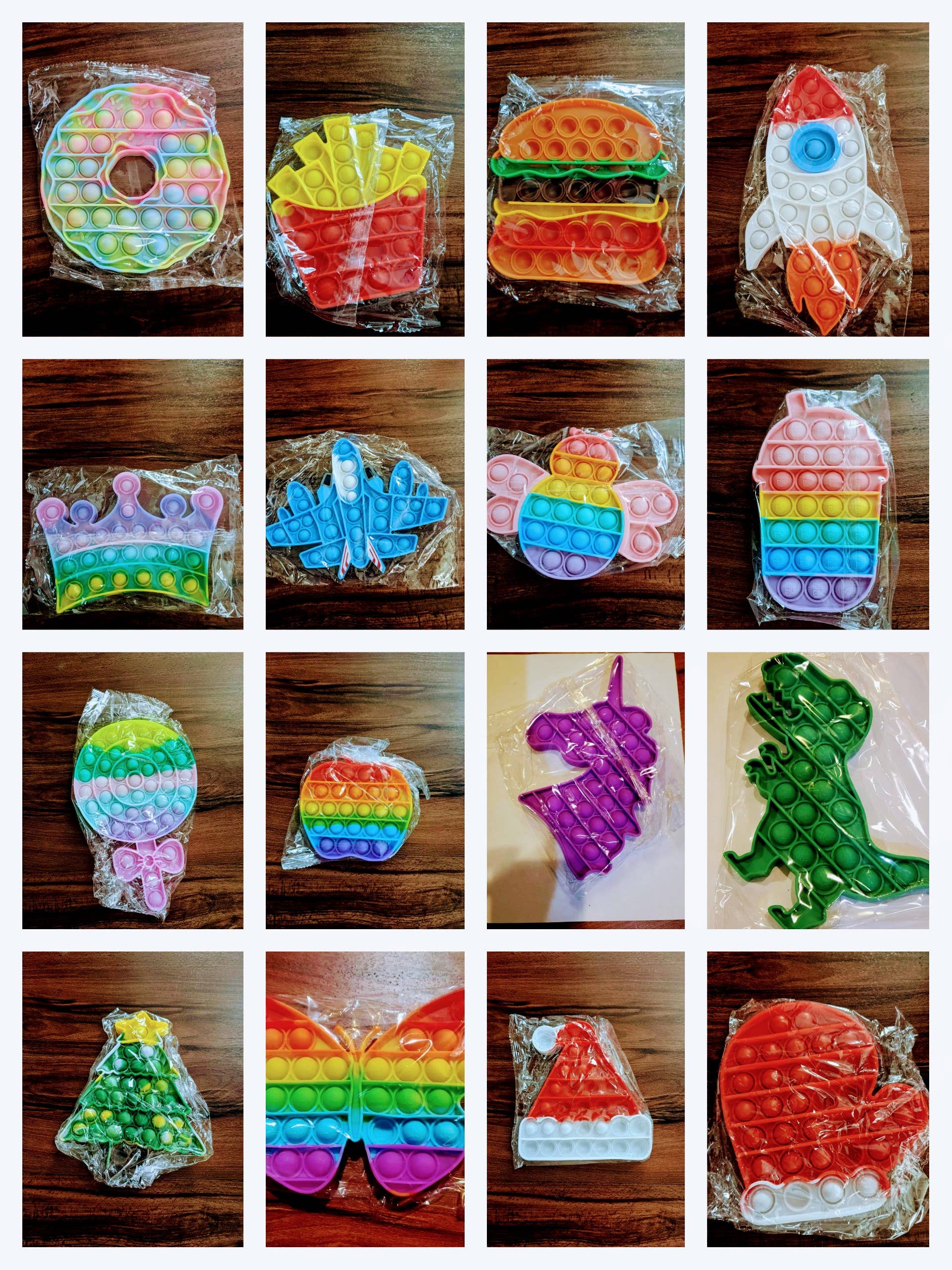 Arniyara - Wholesale Fidget Toy - Kids - Assorted Random Pop its - pack of 101