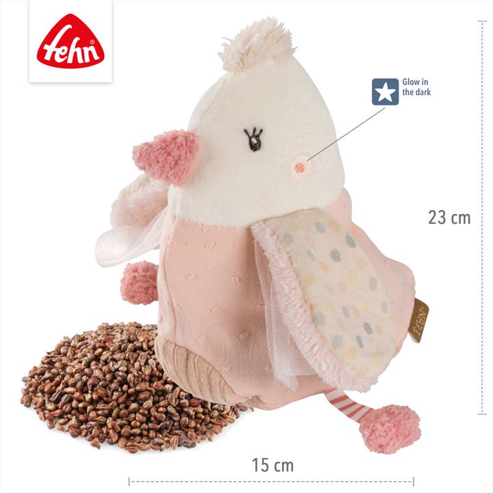 Fehn - Vendita all'ingrosso Copertina doudou - Neonati - Uccello riscaldante - con sacchetto termico rimovibile