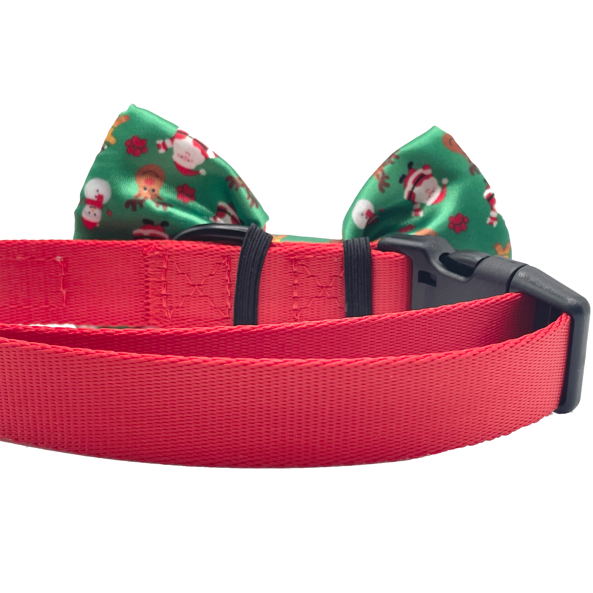Cutie Ties - Vente Nœud papillon – chien - Nœud papillon vert pour chien de Noël Nuit de Noël1
