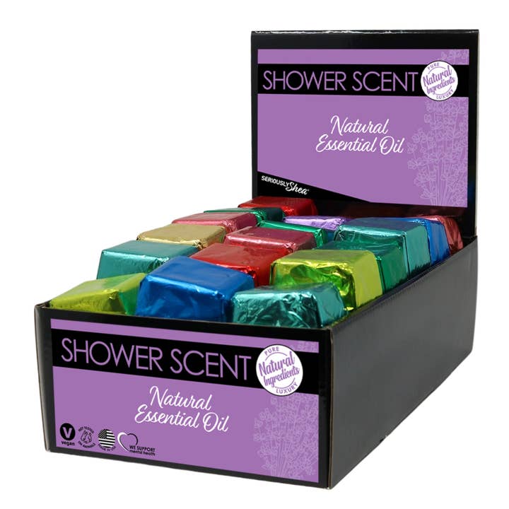 Seriously Shea - Wholesale Shower Steamer/Bomb - Spring 36 Asst Shower Scent Steamers w/ FREE Disp3