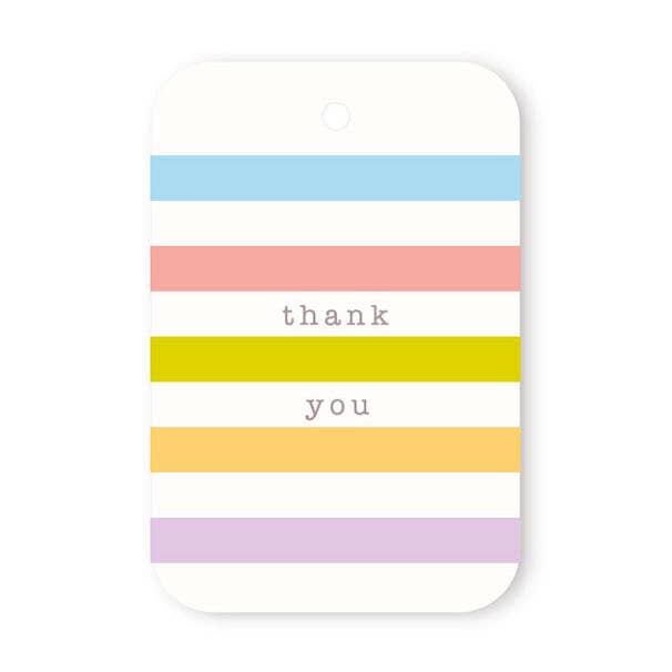 STRIPED THANK YOU TAG for wholesale by Elly Oak