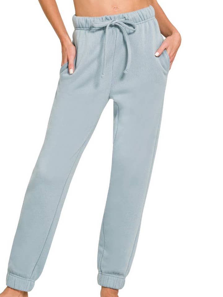 Fleece Jogger Sweatpants With Pockets for wholesale by Vanilla Monkey