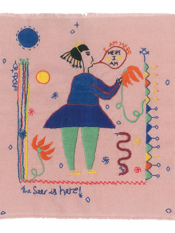 Stickdruck 'The Seer' für den Großhandel von Saima Kaur