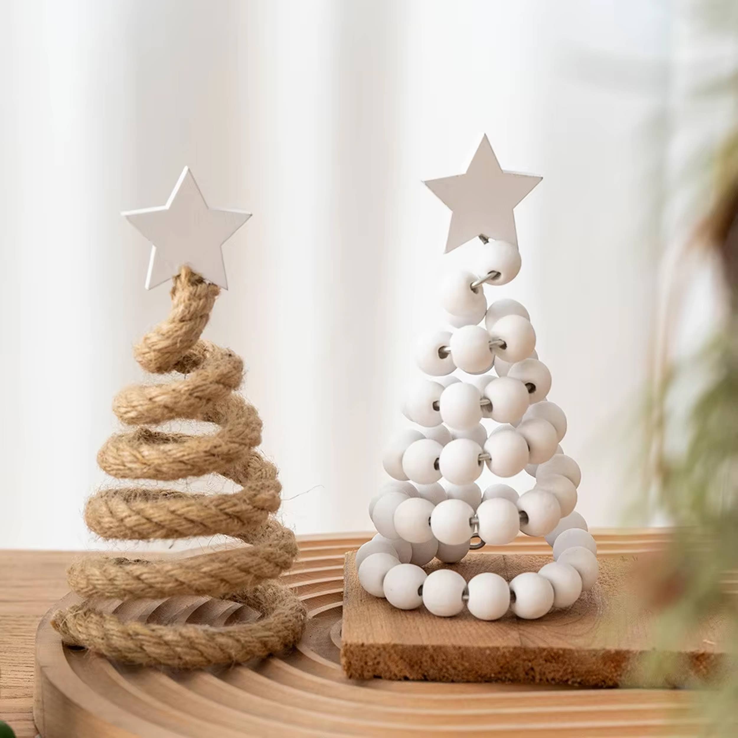 La Bella Monte - Wholesale Ornament Set - Wooden Christmas Tree Beads Ornament For Decor - Assorted2