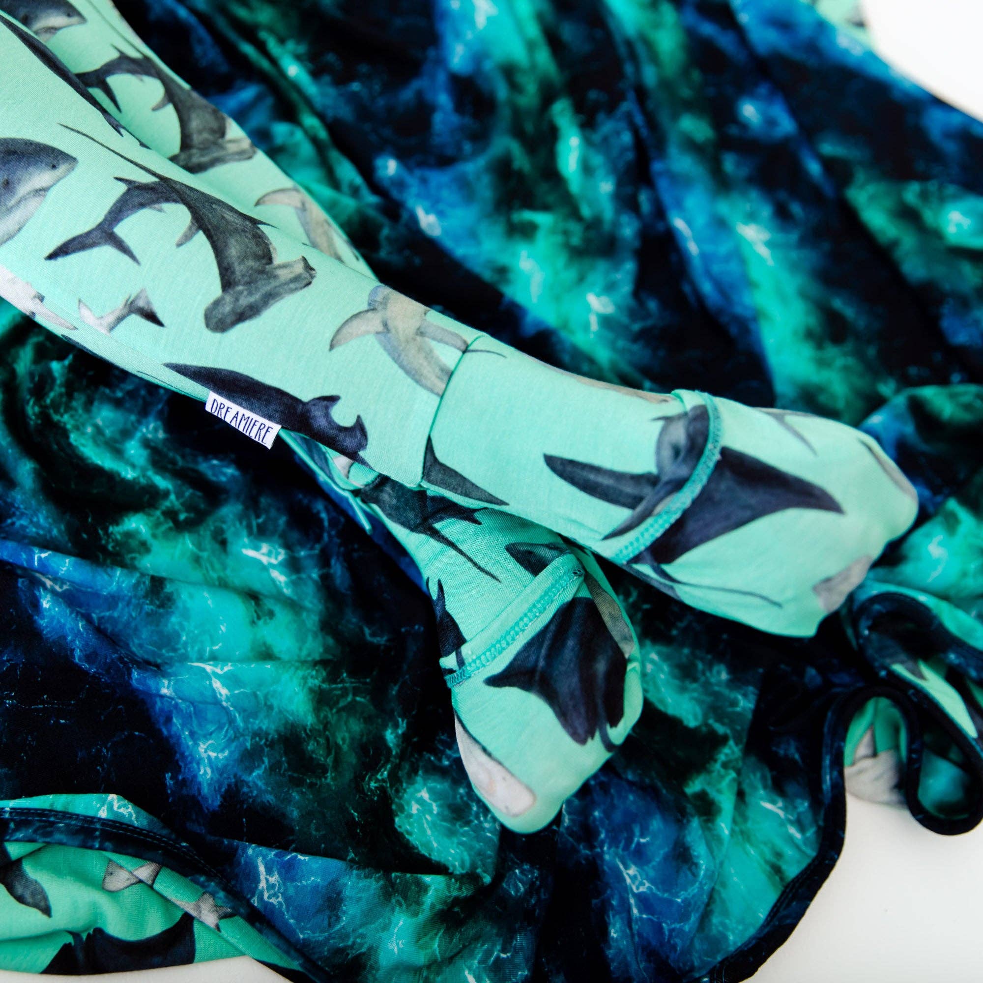 Dreamiere - Wholesale Jumpsuit - Baby - Kids The Shark Side Bamboo Convertible Footie11