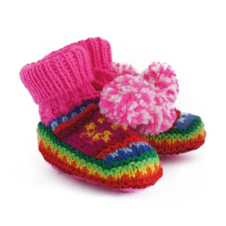 Patucos de bebé, alpaca, colorido para venta al por mayor de Titicaca