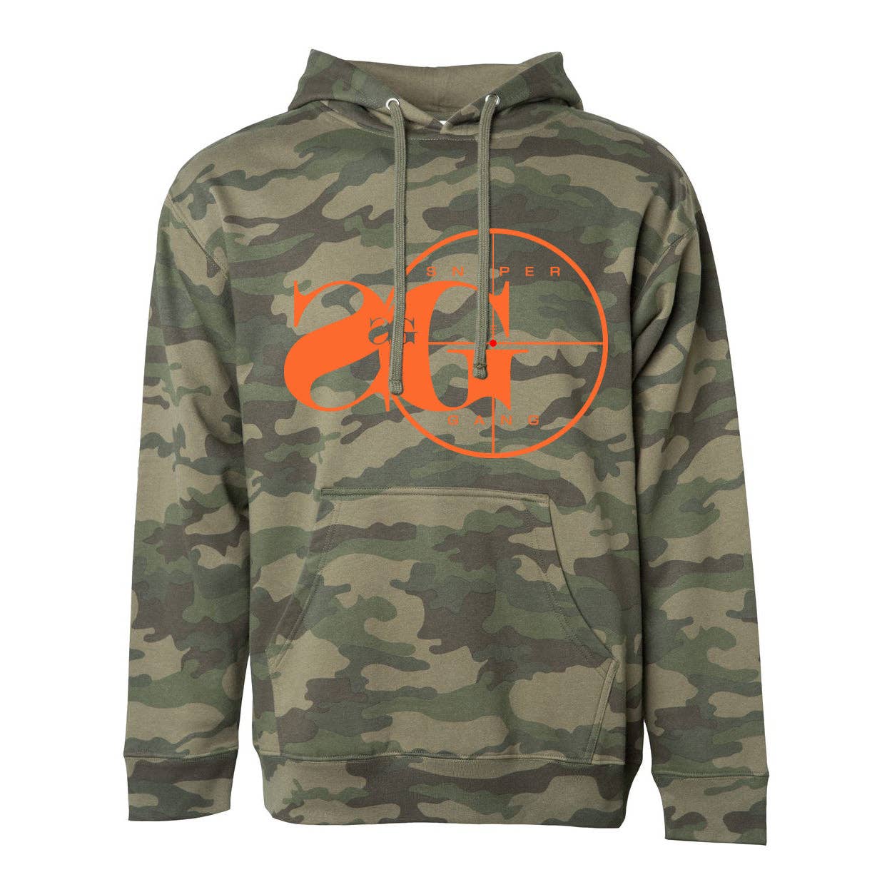 Camouflage Hoodie: Sniper Gang Logo (Camo) for wholesale on Faire0