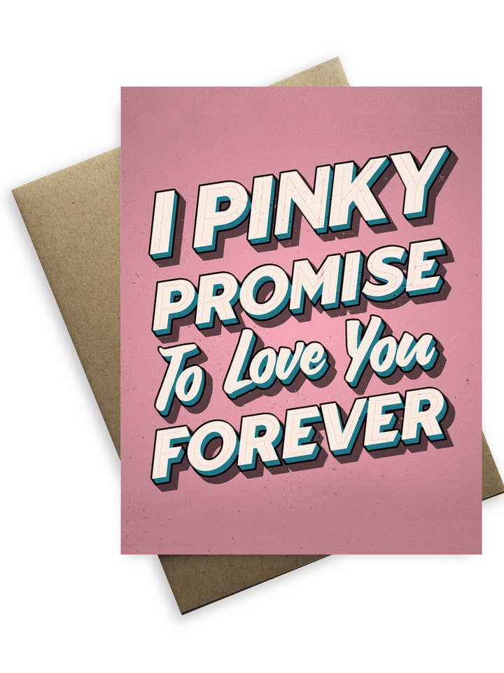 Söt Kärlek - Jag Lovar På Heder Och Samvete Att Älska Dig För Evigt Kort för wholesale av Tiramisu Paperie