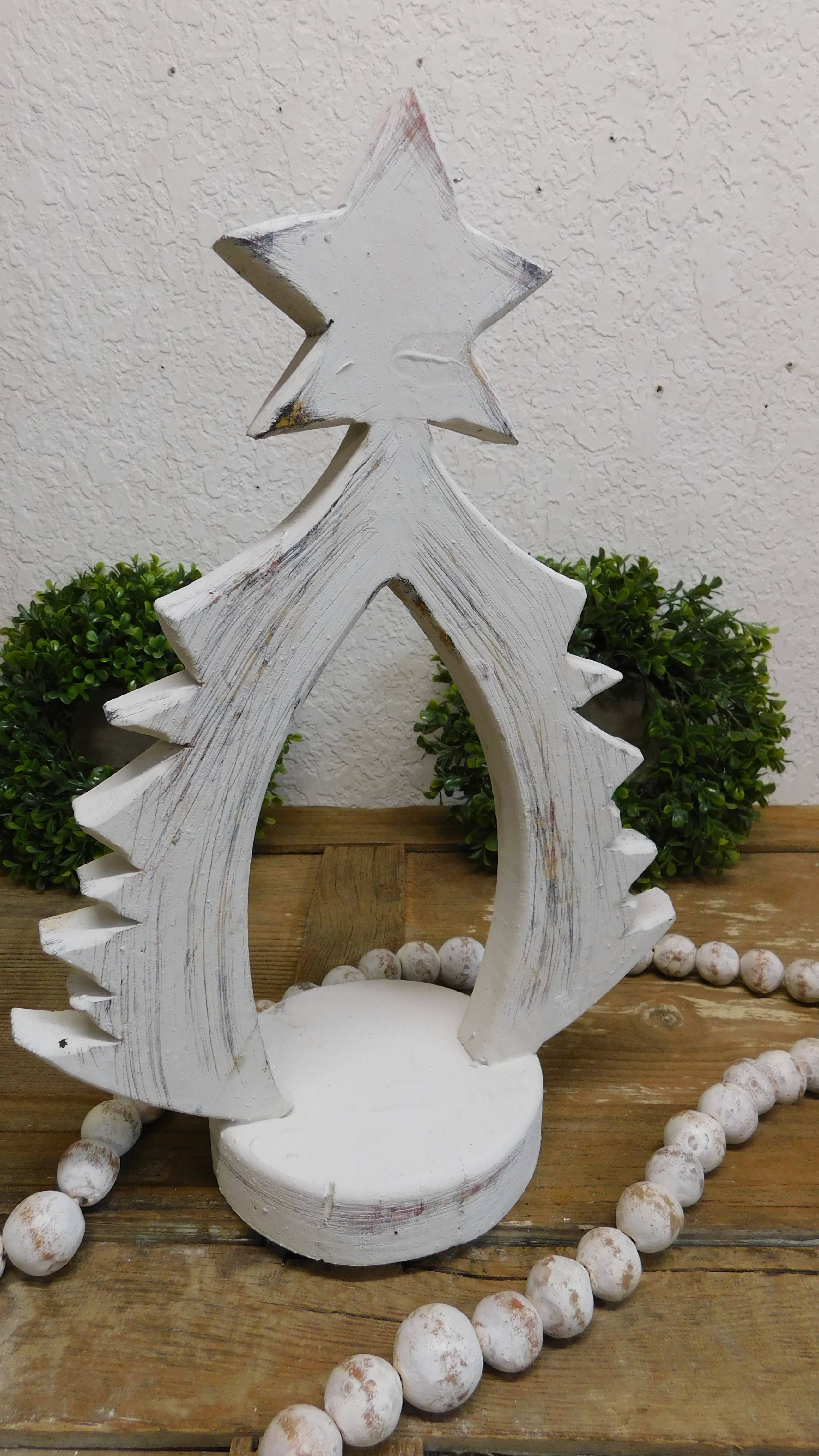 My Amigos Imports – wholesale Juldekoration – REA-Träjulgransset med 3 delar-Nestande-Vit-280 kr13