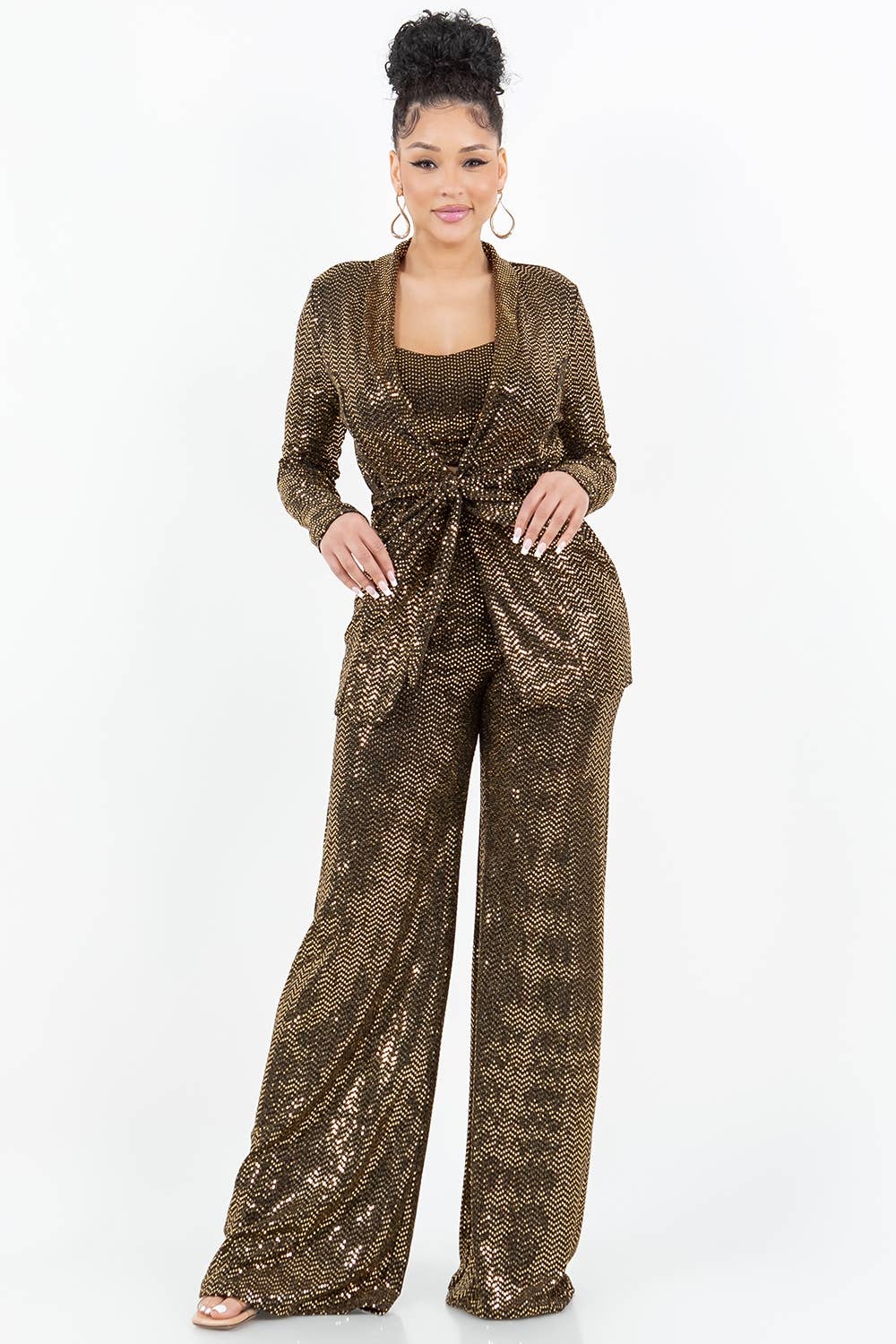 Uptown Apparel - Vente Ensemble haut et pantalon (PAS d'intérieur) - Femme - ENSEMBLE HAUT ET PANTALON DE VACANCES T6611-B11224 (ENSEMBLE JK7835)3