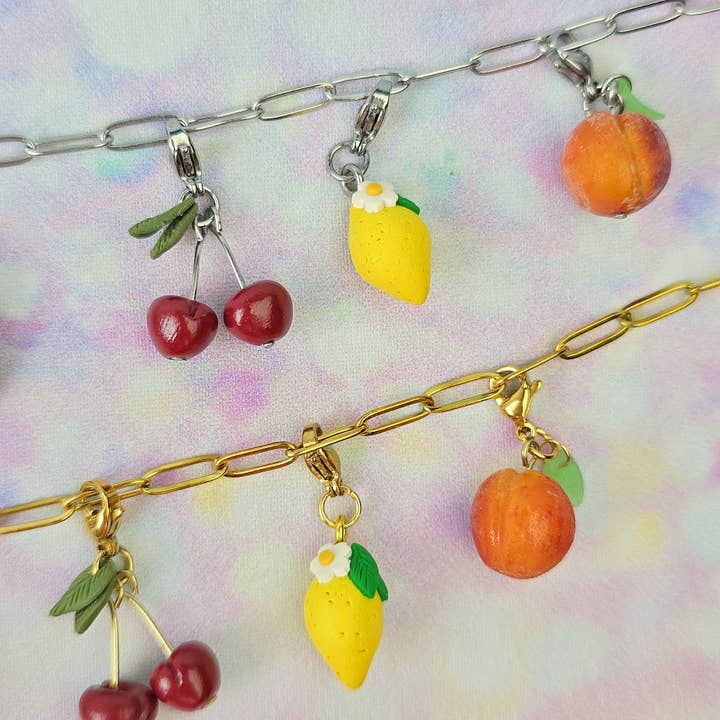 blurandbake – wholesale Individual charm/pendant – Lemon Necklace Charm (Charm Only)1