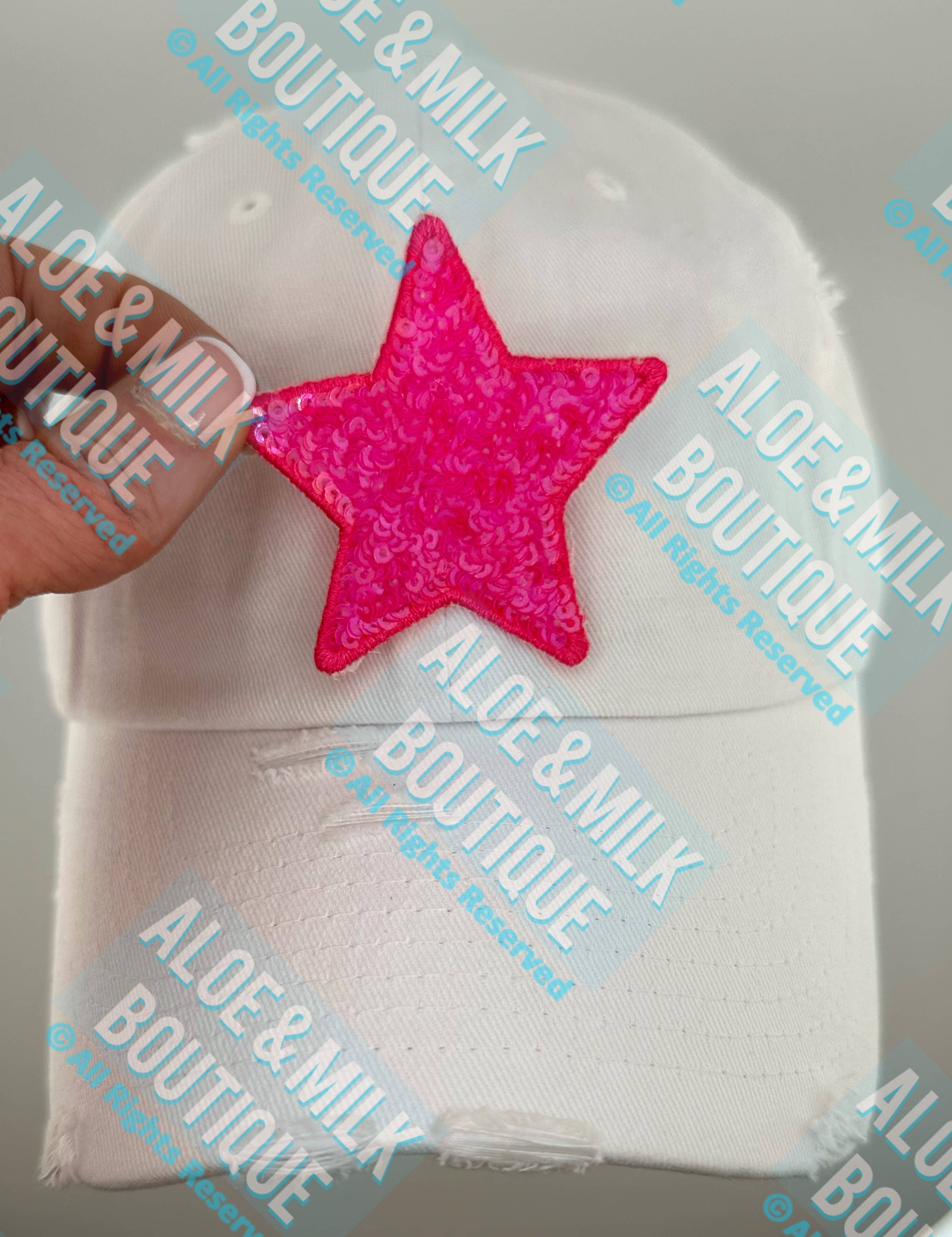 Aloe and Milk Boutique - Wholesale Patch - New Sequin Star Small, sequin star patch, cheer patch14