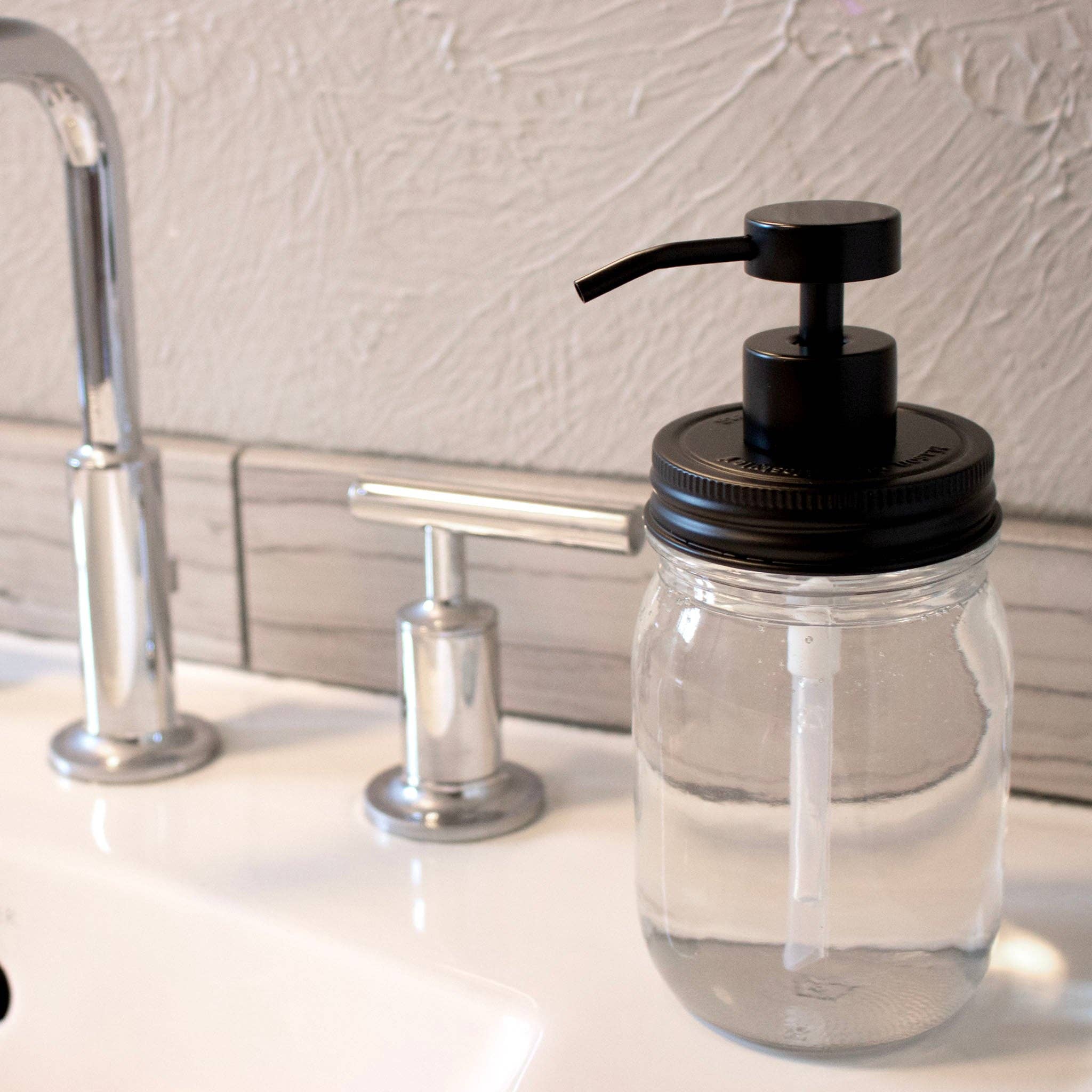 Mason Jar Lifestyle - Wholesale Soap Dispenser - Matte Black Soap Pump Lid Kit for Mason Jars4