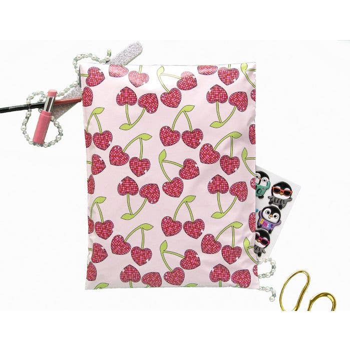 Eleven Fashion - Wholesale Envelopes - 10x13 Disco Cherry Designer Poly Mailers