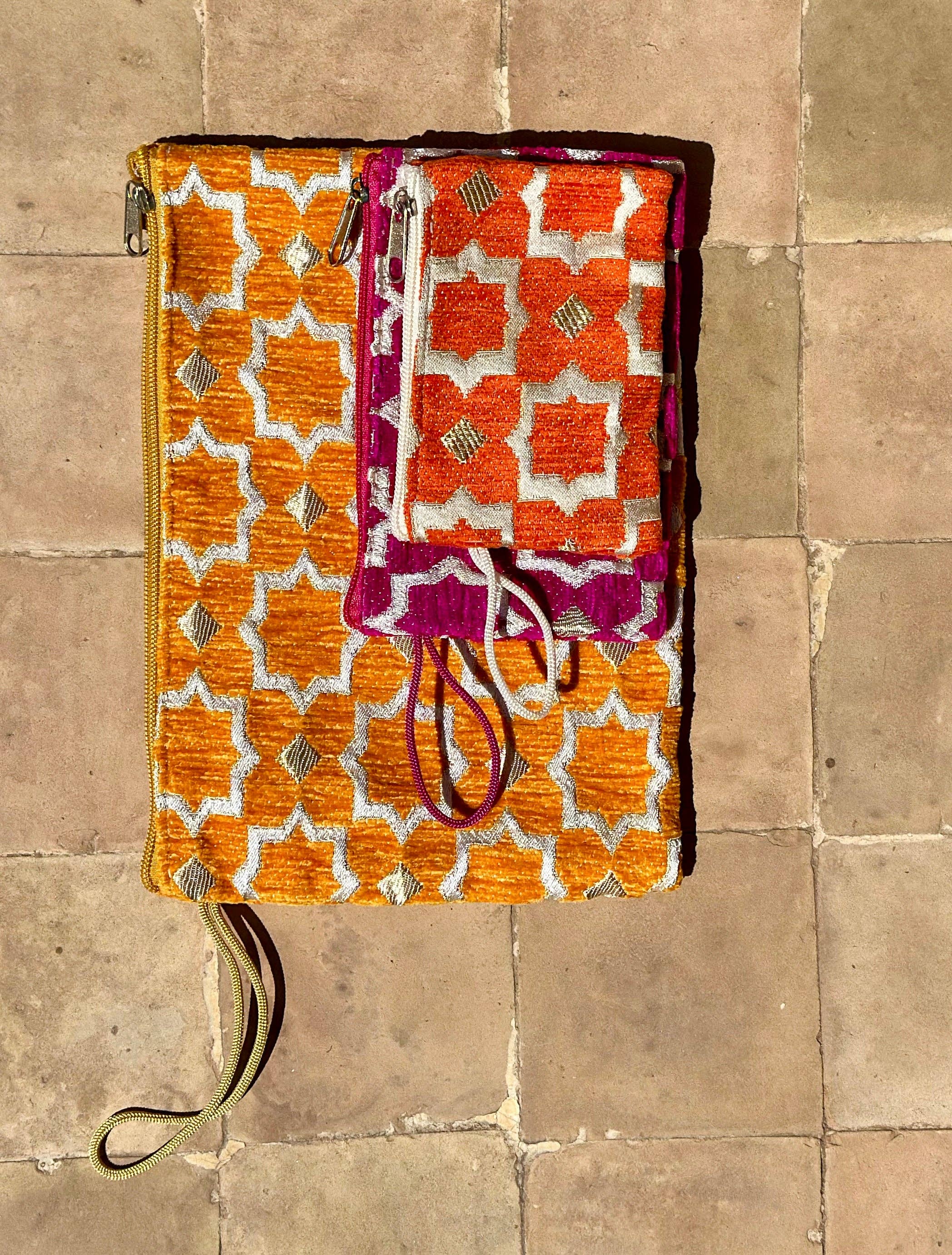 SOUK in the CITY – wholesale Pouch – Women’s – NAJM Medium Upcycled Pouch5