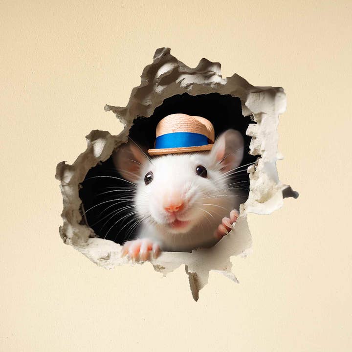 Micesterpiece – wholesale Wall decal/stickers – 3D Mouse Hole Wall Sticker Decal - Ernesto - Micesterpiece8
