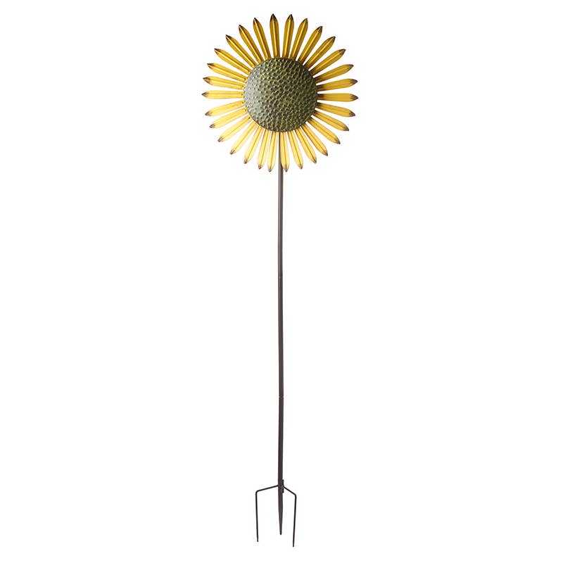 Heaven Sends – wholesale Wind spinner – Small Metal Sunflower Windmill0