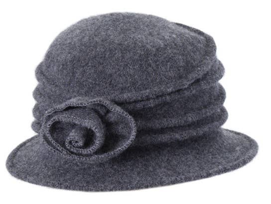 Toucan Hat Company/ Carole Amper – wholesale Cloche hat – Women’s – Wool Rose Cloche 4