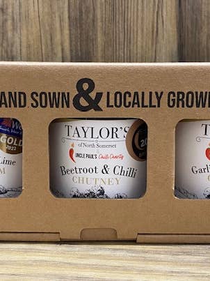 Gift Pack Award Winning Chilli Chutneys & Jams (Christmas) for wholesale by Uncle Paul's Chilli Charity Farm