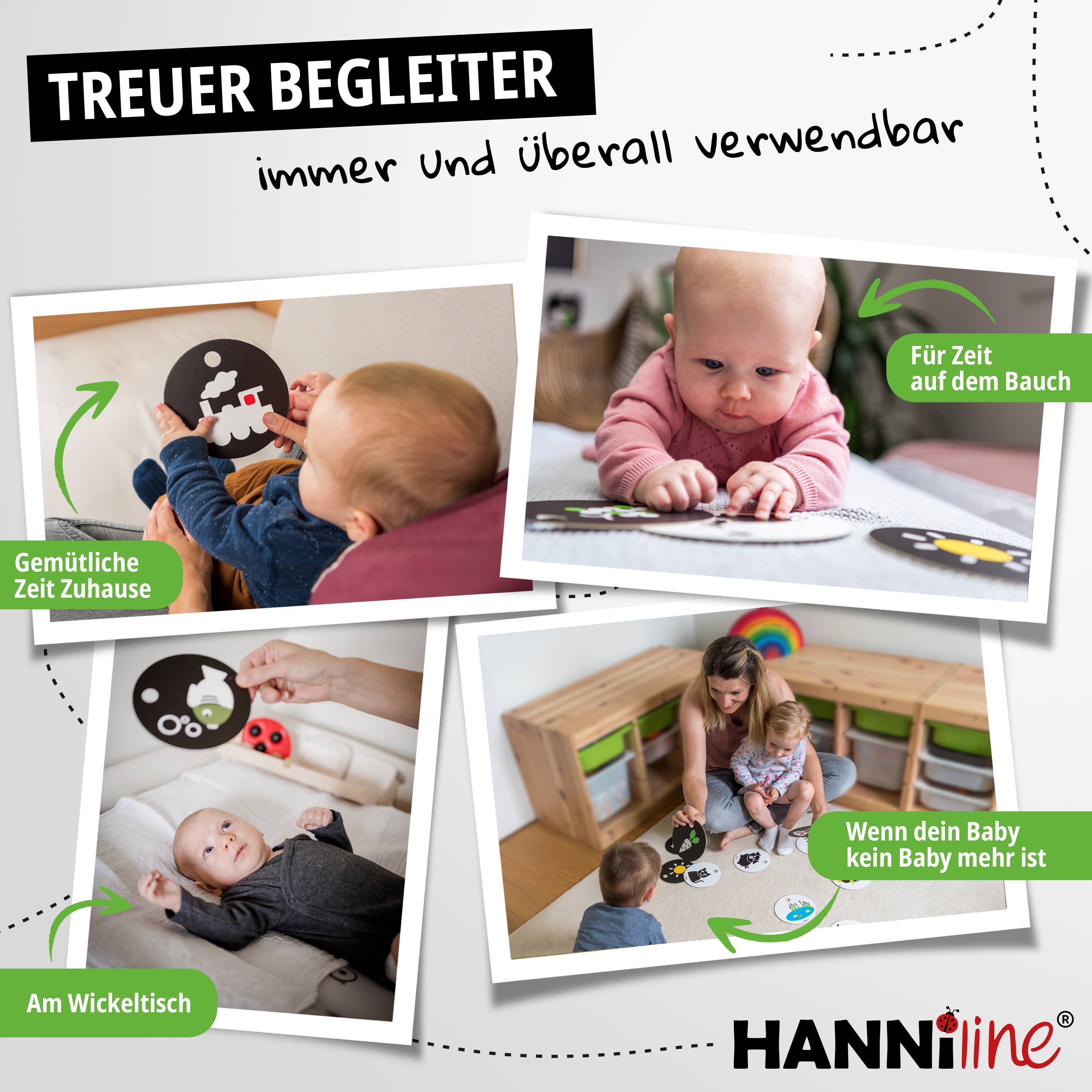 HANNIline - Wholesale Learning Cards - Kids & Baby - Contrast cards from the age of 3 months3