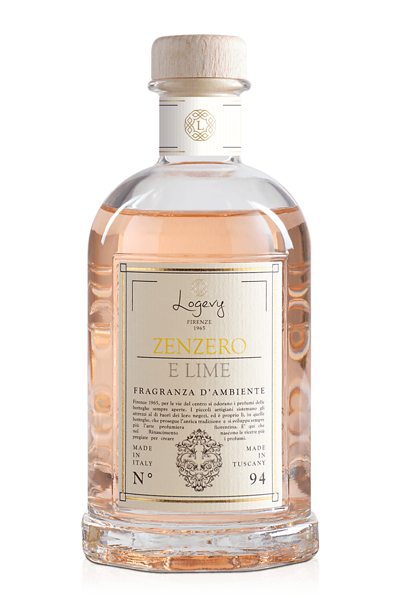 Logevy Firenze 1965 – Engroshandel Duftolie med pinde – Duft til rum med ingefær og lime 100 ml1