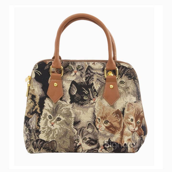 CONV-CAT | Cat Convertible Top Handle Purse Handbag for wholesale by SignareArt