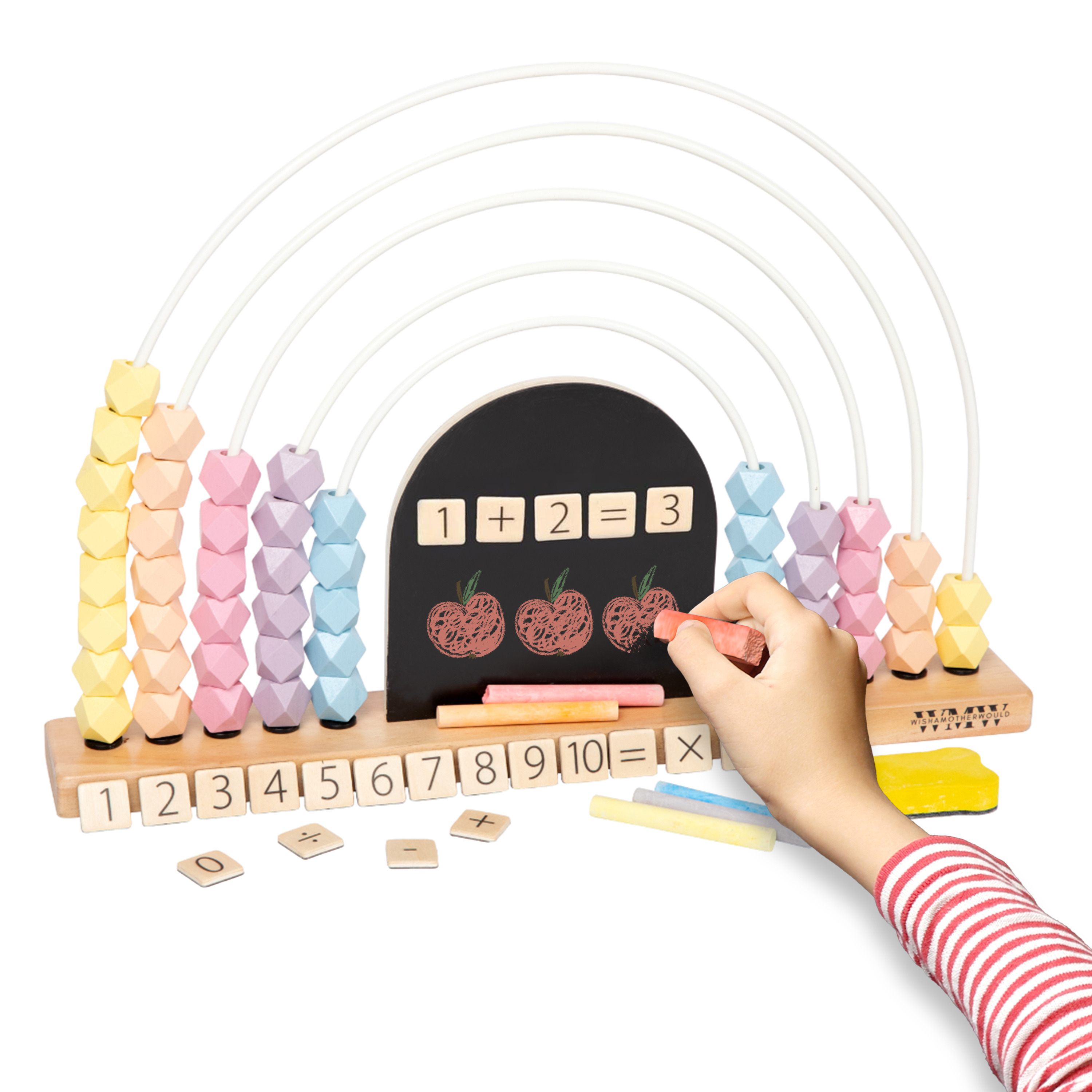 Wishamotherwould - Venta al por mayor Juego de ingenio - Niños - Rainbow Abacus para niños0