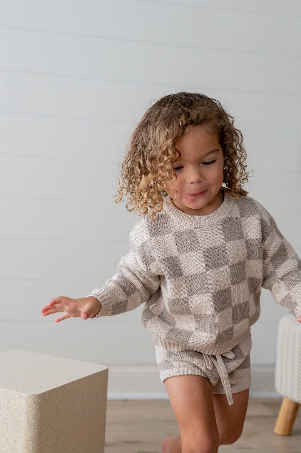 Yooushi - Wholesale Shorts - Baby - Checkered Knit Bloomers5