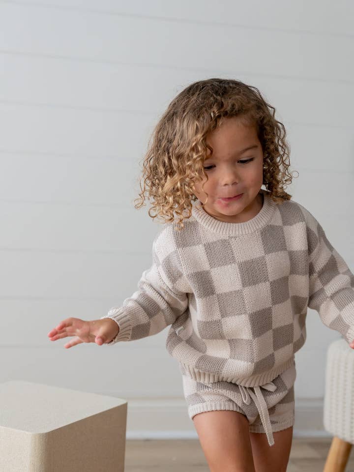 Yooushi - Wholesale Shorts - Baby - Checkered Knit Bloomers5