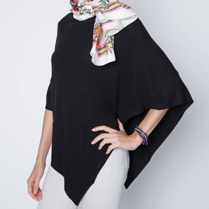 Poncho Sweater Wrap (Regular) - Multiple Color Options for wholesale by Adelyn SF