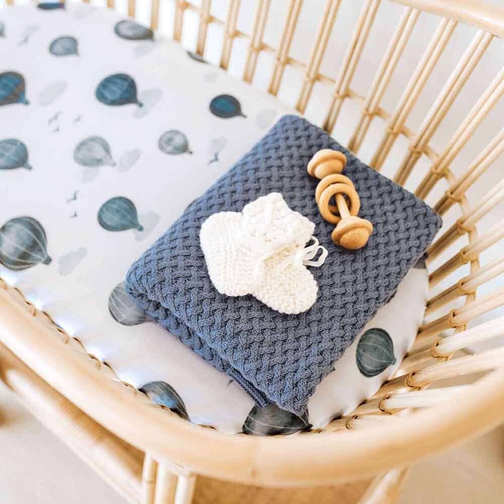 Snuggle Hunny - Wholesale Bedding Blanket - Kids & Baby - River Diamond Knit Organic Baby Blanket5