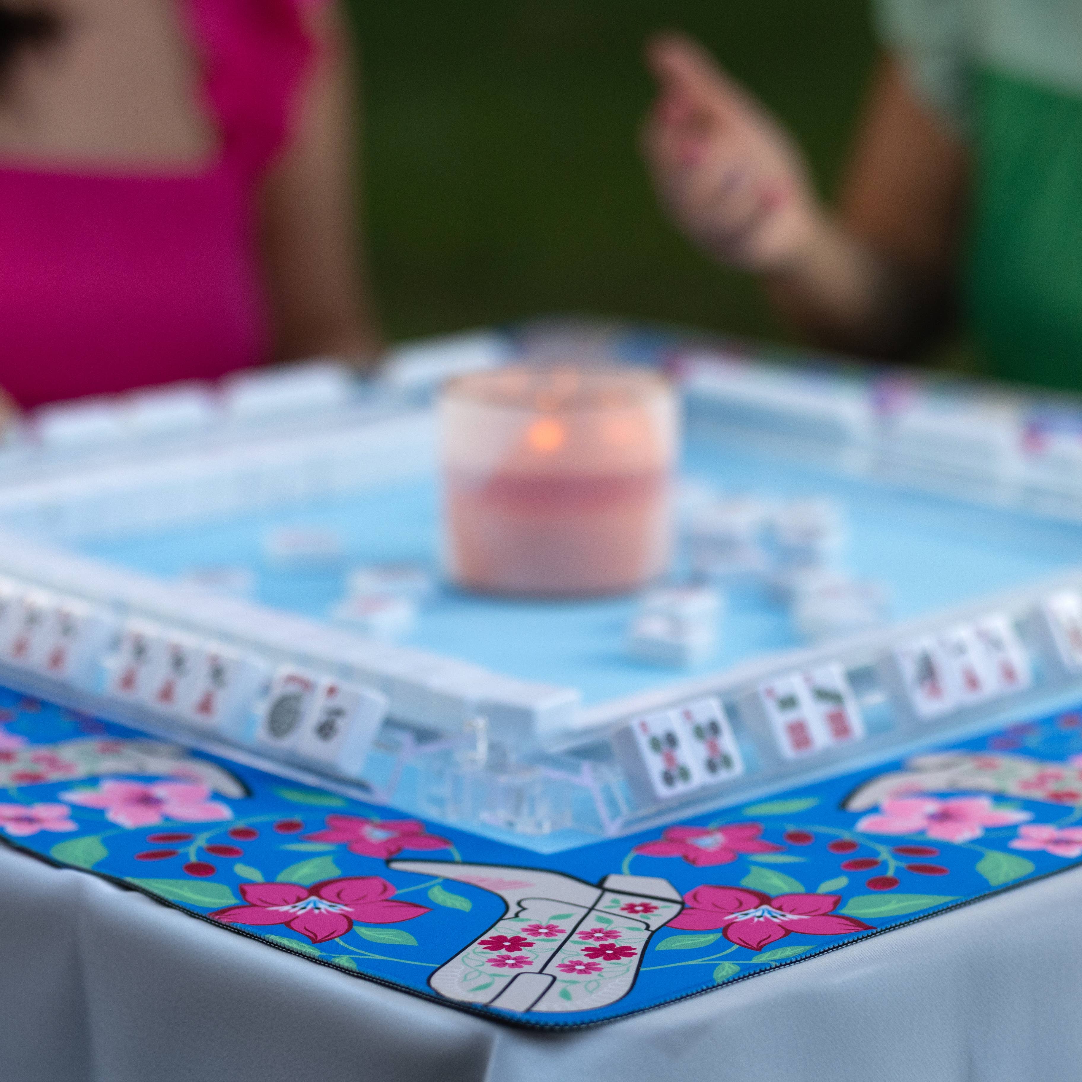 Hutch and Nook – Toalha de mesa por atacado – Tapete Bota Cowboy Azul2