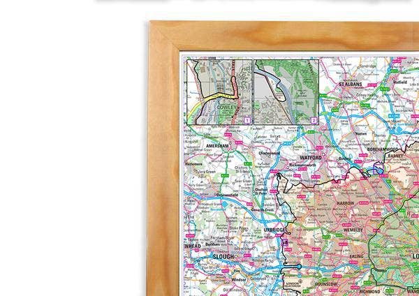 Map Marketing Limited - Vente Cartes - Carte murale de la zone à faibles émissions de Londres 2021 (LEZ et ULEZ)4