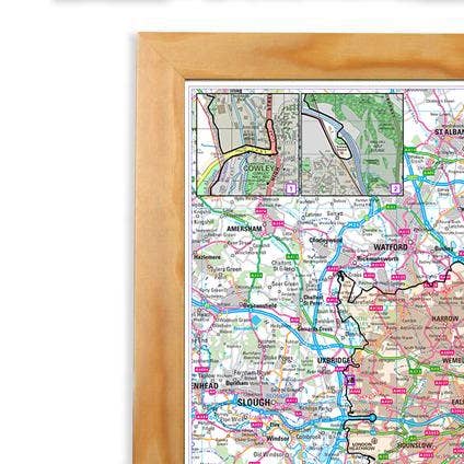 Map Marketing Limited - Vente Cartes - Carte murale de la zone à faibles émissions de Londres 2021 (LEZ et ULEZ)4