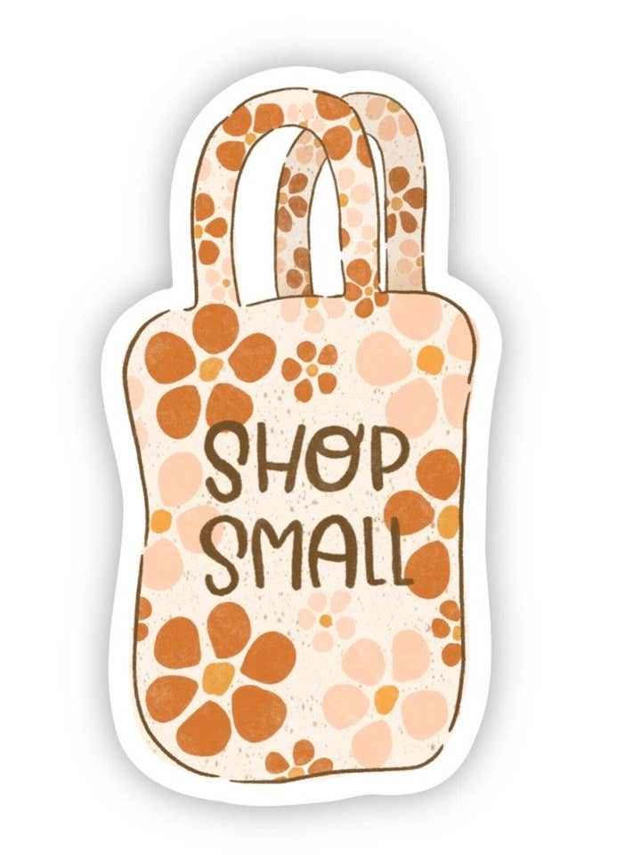 Pegatina de bolso pequeño Flower Power 4x7,6 cm. para venta al por mayor de taelormade