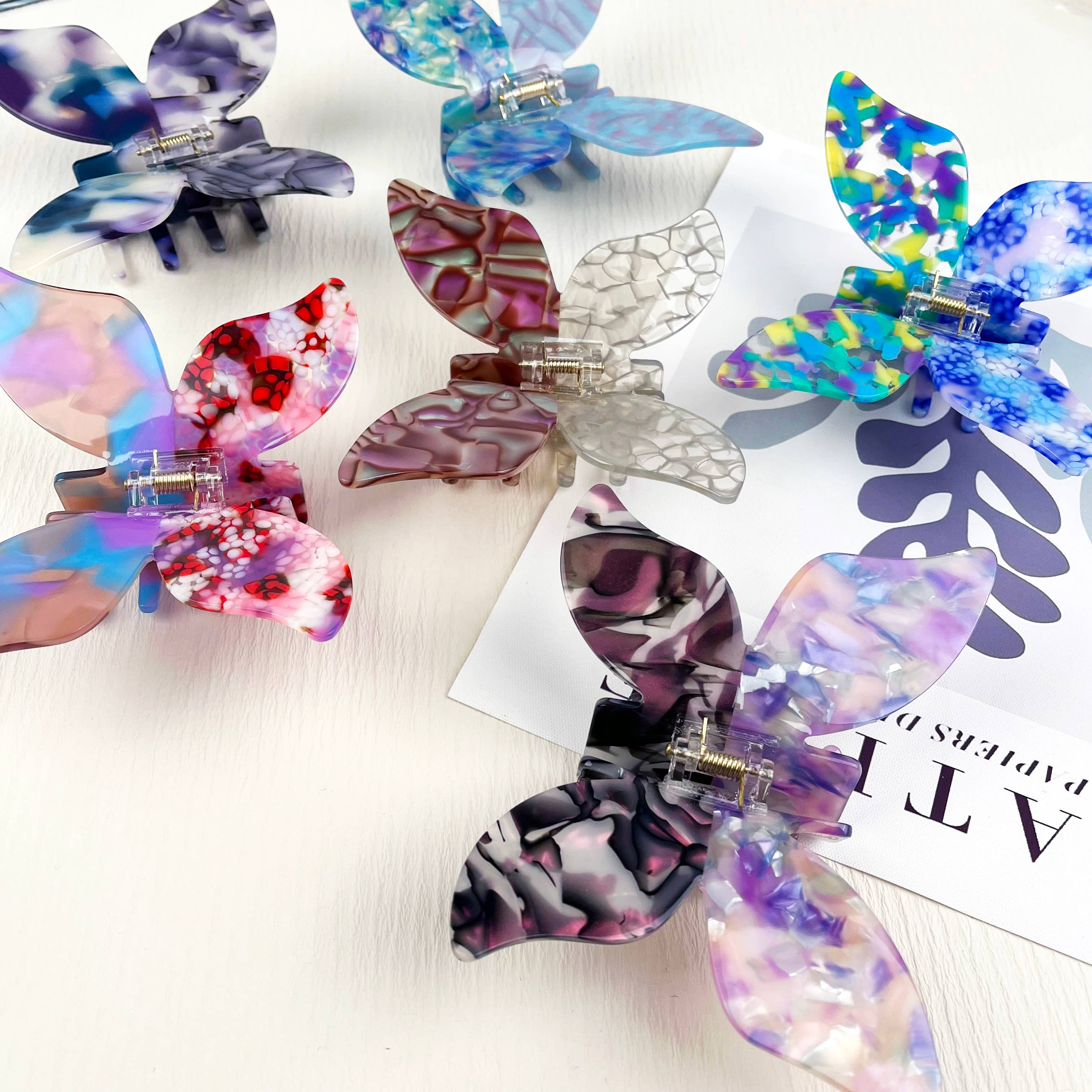 TheDivaSoap – wholesale Hair clip – Women’s – Acetate Butterfly Hair Claw Clip10