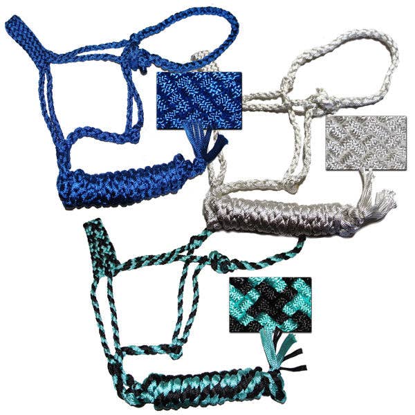 Smart Horse Gear - Wholesale Horseback Riding Gear - Mule Tape Halter with 10' Detachable Lead - Cob / Pony