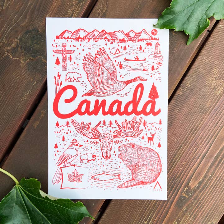 HAVYN - Vente Cartes postales - Carte postale Symboles du Canada 6x95