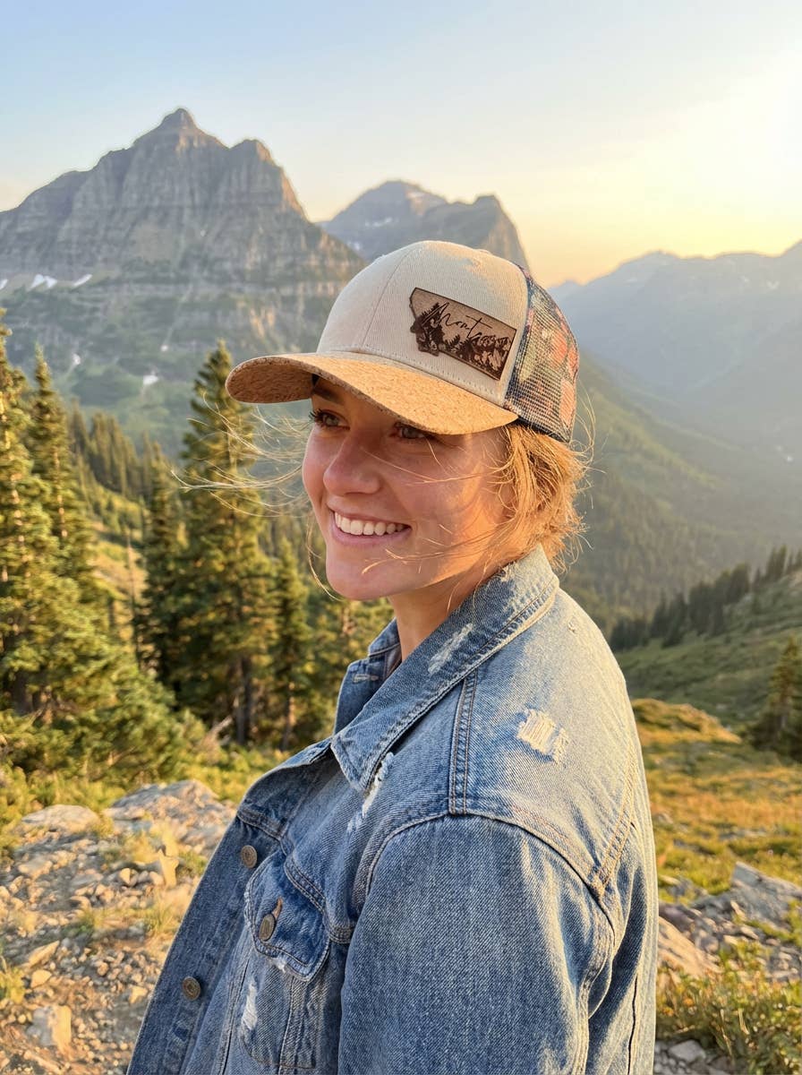 BRIARANDSPHINX - Wholesale Trucker Hat - Unisex - Floral Cork State Hat