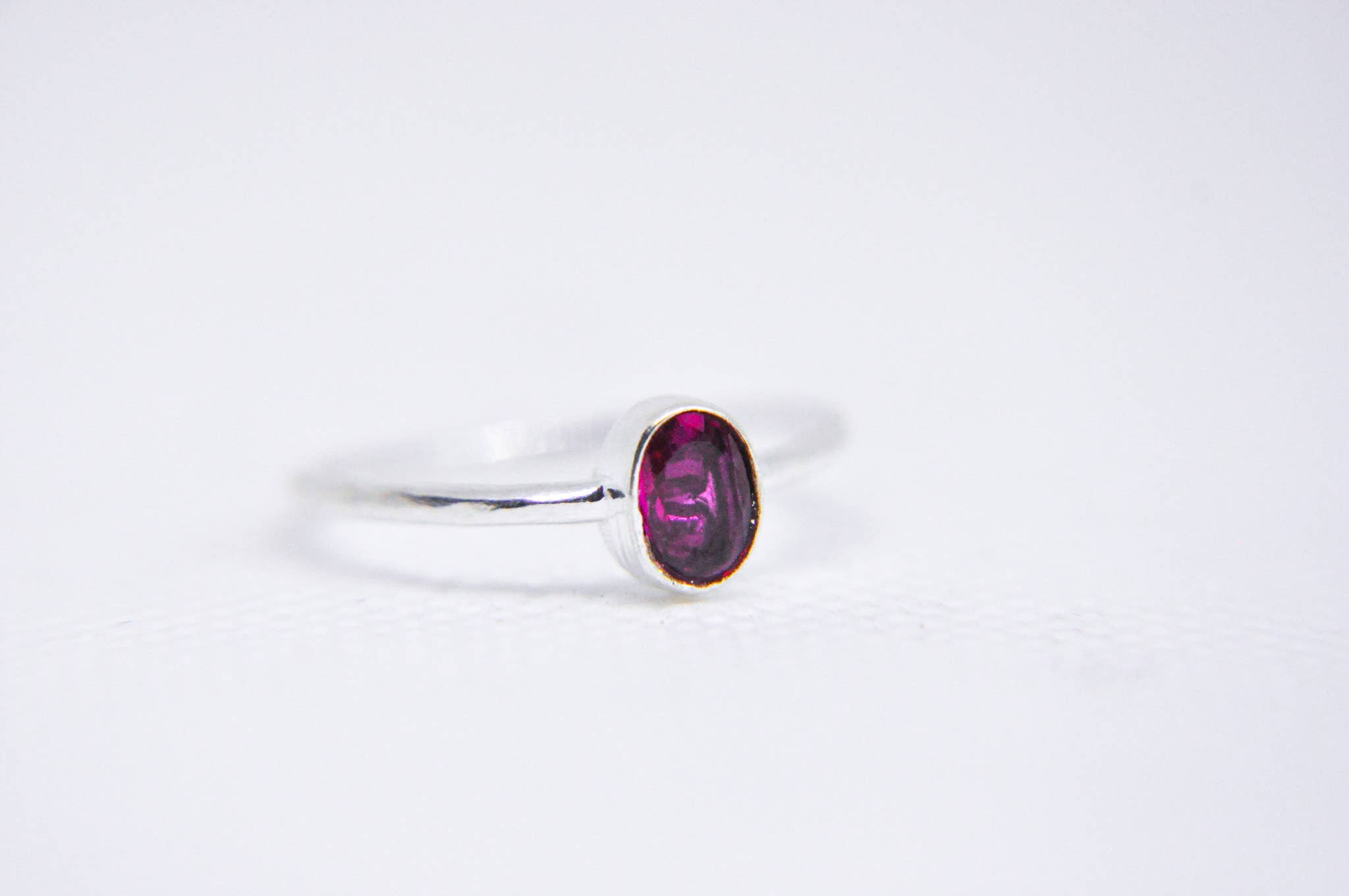 Zumki - Wholesale Single Stone/Solitaire Ring - Simple and Minimal Natural Gemstone Silver and Brass Ring3