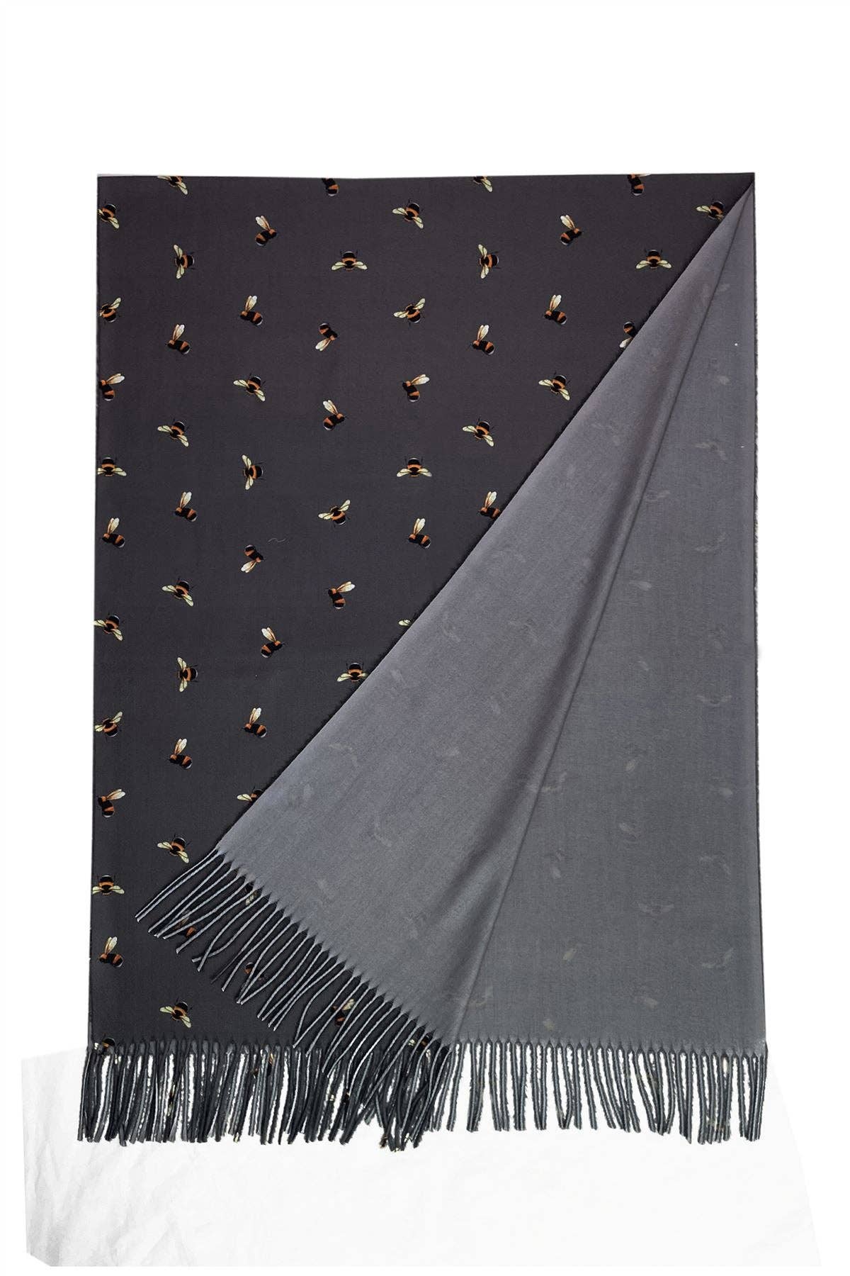 Fashion Scarf World - Wholesale Scarf - Women's - Bumble Bee Print Tassel Scarf11