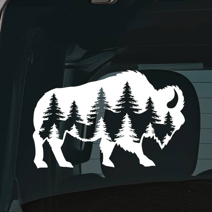 Bison Vinyl Decal for Car Window, Water Bottle or Laptop for wholesale by Hive Decals