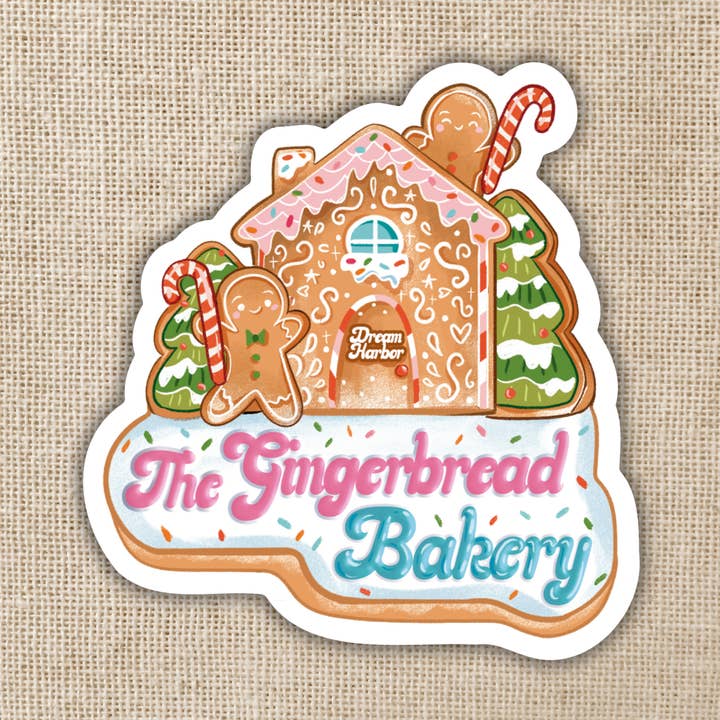 Autocollant de boulangerie en pain d'épices | Dream Harbor pour la vente par Kingdom of Threads