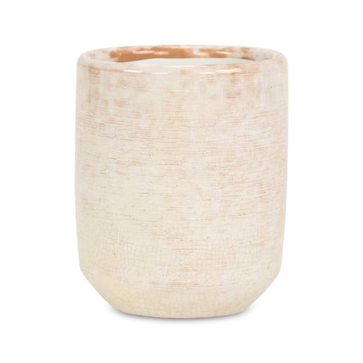 Cheungs Home Decor - Wholesale Plant Pot - Lavina Mosaic Pattern White Ceramic Pot