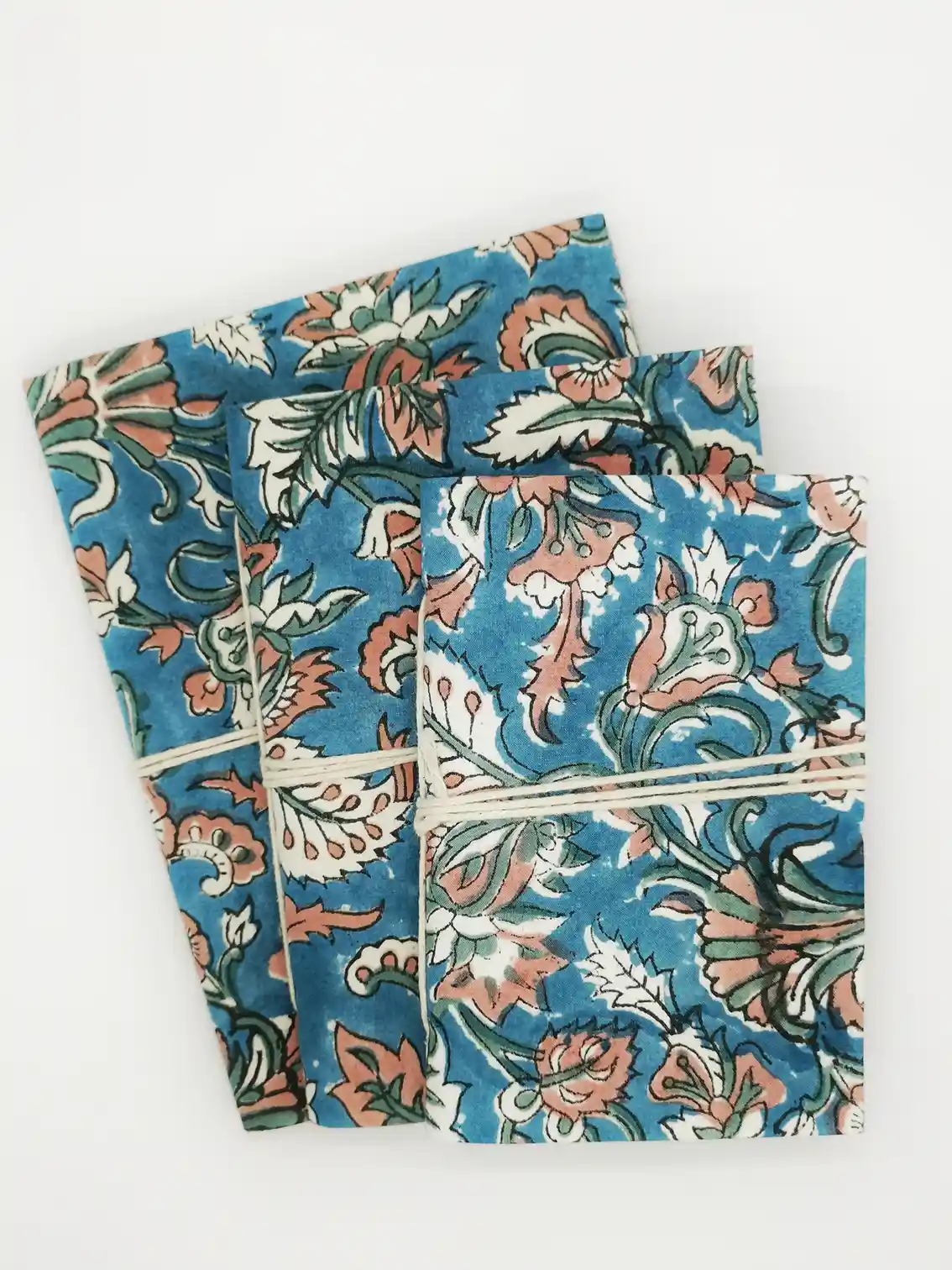 Nayda Diaries - Wholesale Notepad - Indian blue block print notebook1