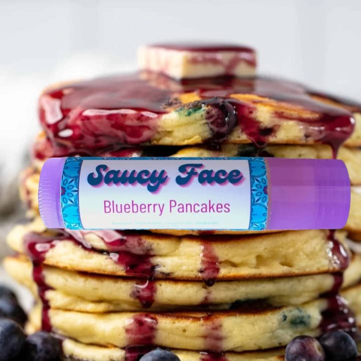 Bálsamo Labial Panquecas de Mirtilo por atacado de Saucy Face Lip Co.