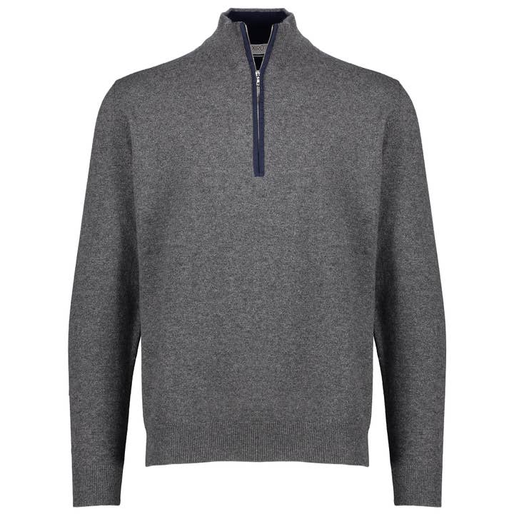 Jersey de cuello alto con media cremallera y parches para venta al por mayor de Kiromood