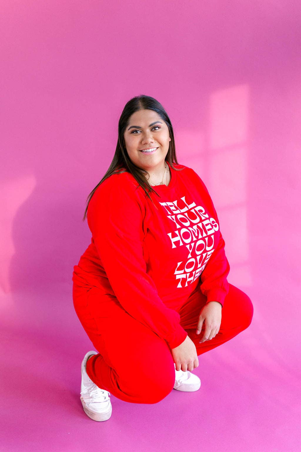 Taby Originals – Engroshandel Loungesæt - Dame – TABY ORIGINAL DESIGN: Fortæl dine venner, at du elsker dem i RØD*** PUFF*** & ULTRA SOFT***12